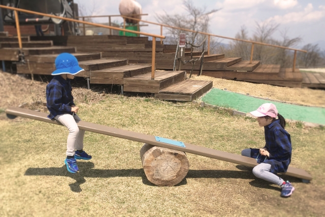 軽井沢の公園で車中泊